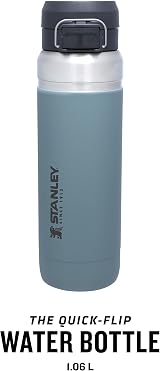 Stanley 1913 Quick Flip 1.06L Stainless Steel Water Bottle Cold 18h Leakproof view 3