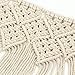 yazi Macrame Woven Wall Hanging Curtain Fringe Garland Banner Home Décor Handwoven - Boho Shabby Chic Bohemian Wall Decor - Apartment Dorm Living Room Bedroom Baby Nursery Art