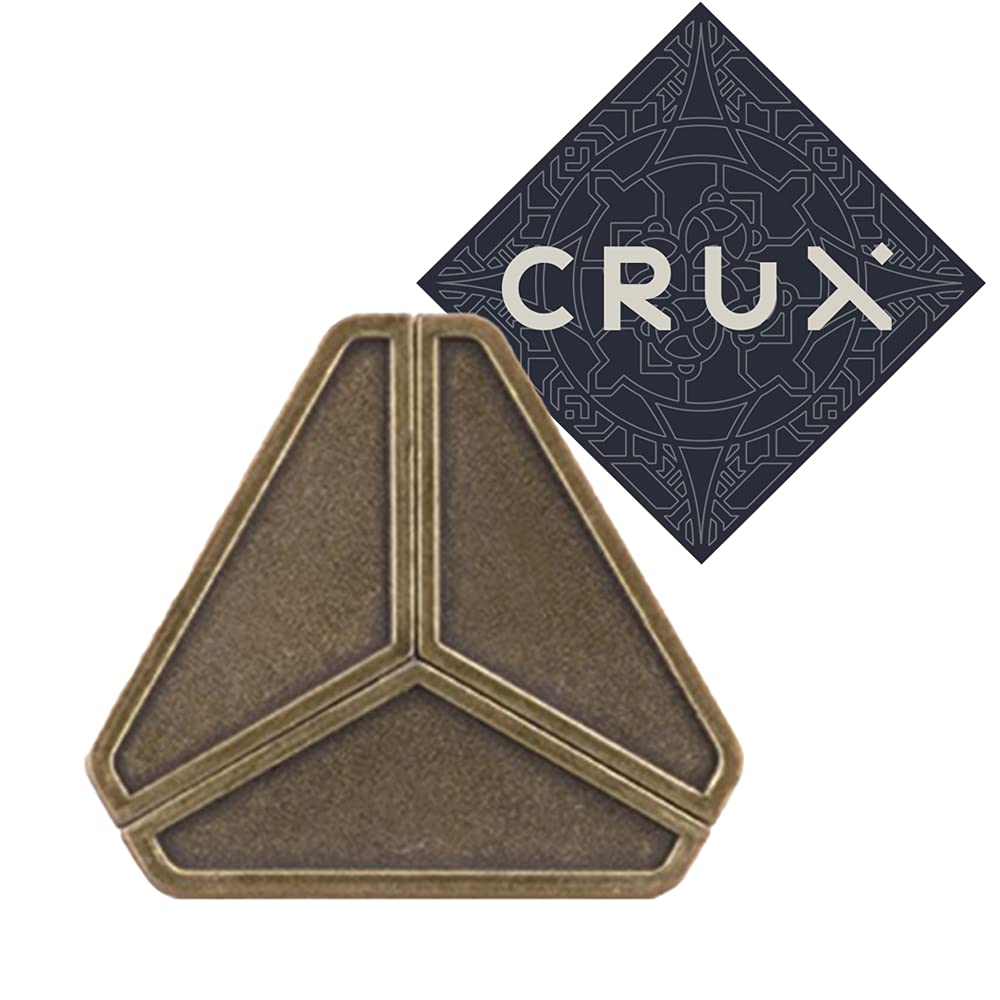Hanayama Cast Delta Puzzle - Level 3 of 6 - Mid-Level - Includes Crux Sticker