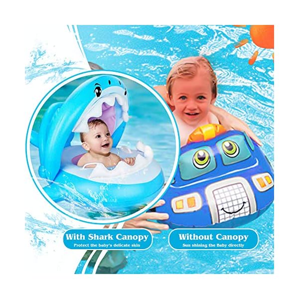 newborn pool float with canopy
