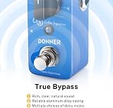 Donner Digital Delay Pedal Echo Square Delay Guitar Pedal 7 Modes True Bypass view 5