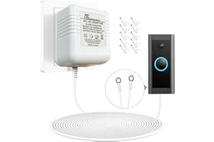 18V 500mA Doorbell Transformer, AC Power Adapter with 26FT Cable, Compatible with Ring Video Doorbell Ring Doorbell Pro/2 Nes