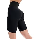 Bona Fide Premium Quality High Waist Biker Shorts for Women with Push Up - Womens Butt Lifting Shorts for Gym, Workout
