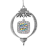Inspired Silver - Autism Acceptance Charm Ornament