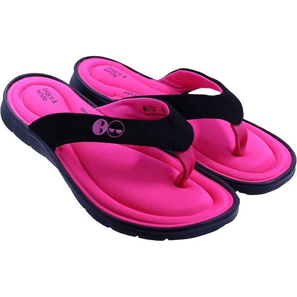 Amazon.com | Memory Foam Thong Flip Flop Sandal for Women (Pink,  us_footwear_size_system, adult, women, numeric, medium, numeric_6) | Flip- Flops