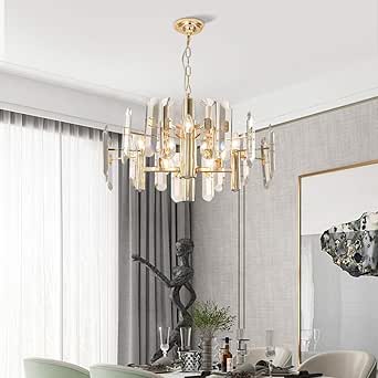 Lámpara de techo,Salón Moderno De Cristal Araña De Luces Led Creación