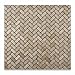 Ivory (Light) Travertine 1 X 2 Herringbone Mosaic Tile, Tumbled - 6