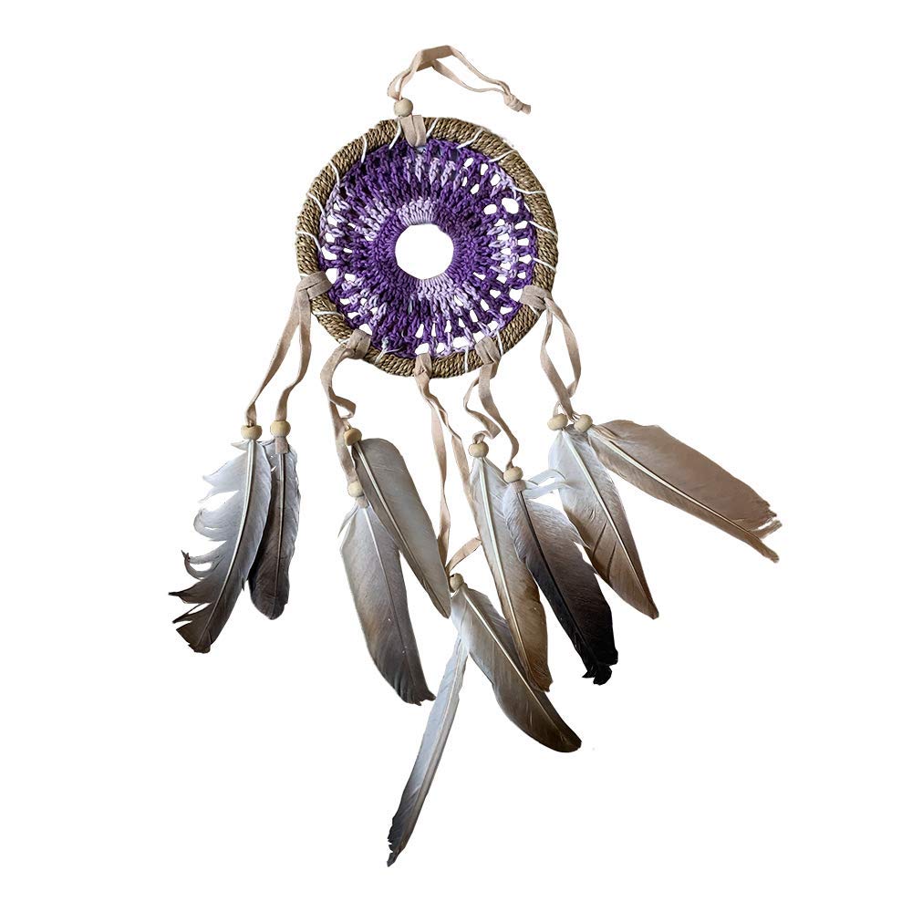 Vie Naturals Crochet Dream Catcher, 12cm, Purple
