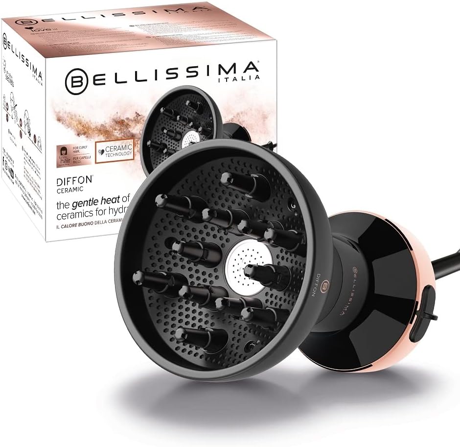 Bellissima Diffon Diffuser Hairdryer for Curly Hair 700W Ceramic