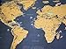 World Travel Scratch Off Map (32.5in.x23.5 in.) Great Travel Tracker, Pretty Easy to Scratch Off Places You Have Been Perfect Gift Including Free Scratching Pen