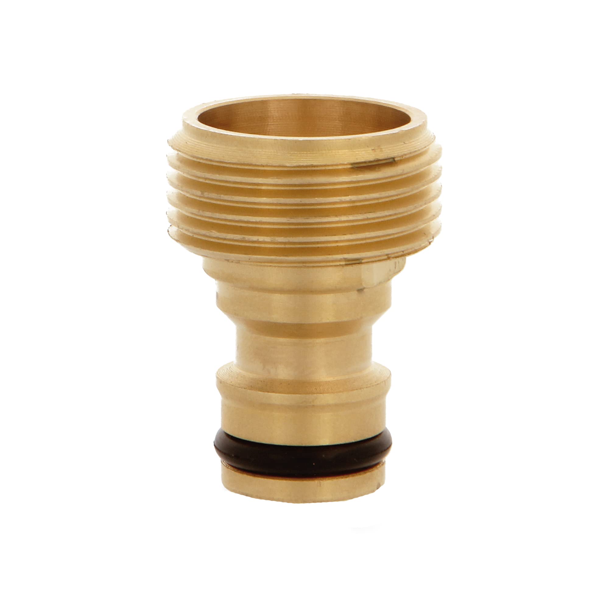 Amig - Male Adapter for Tap Union with Hose | 3/4" | Quick and Easy Connection for Water Hoses | Thread Union | Brass | Matte