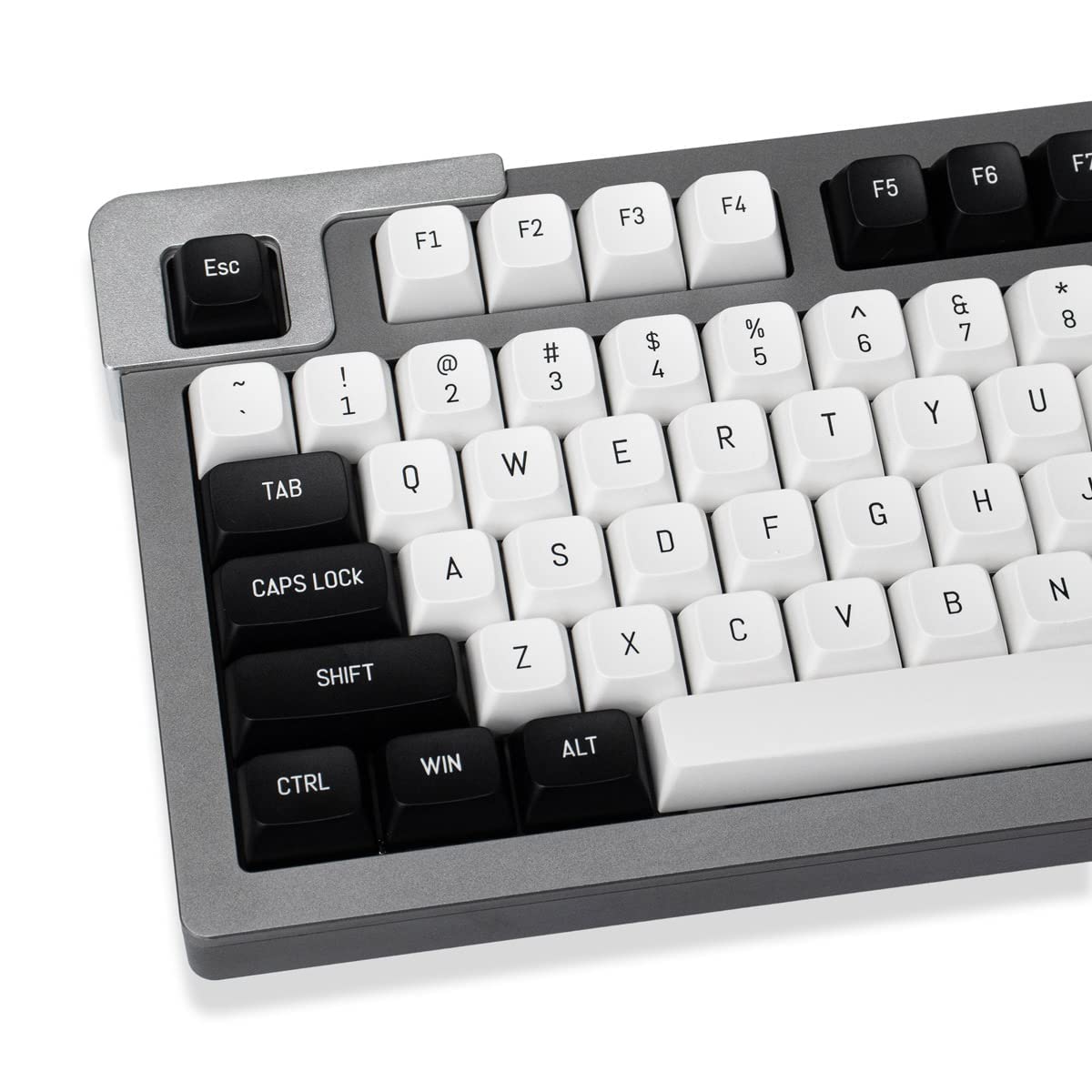 Grey Red Keycaps Set 150 Keys MSA Profile Double