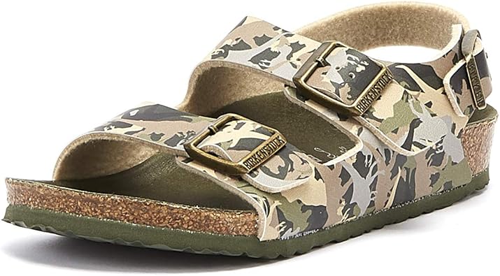 Birkenstock Milano Birko Flor Enfants Dino Camo Khaki Sandales Uk 13 5 Enfants Eu 32 Amazon Fr Chaussures Et Sacs