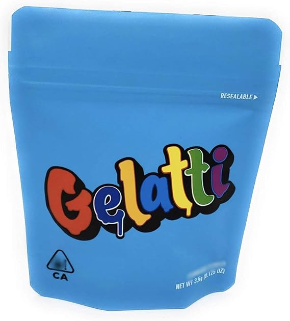 Cookies 3.5g Mylar"Gelatti" Smell Proof (25 Pack