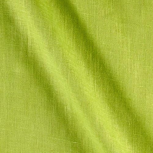 European 100% Washed Linen Lemon Grass Fabric By The Yard