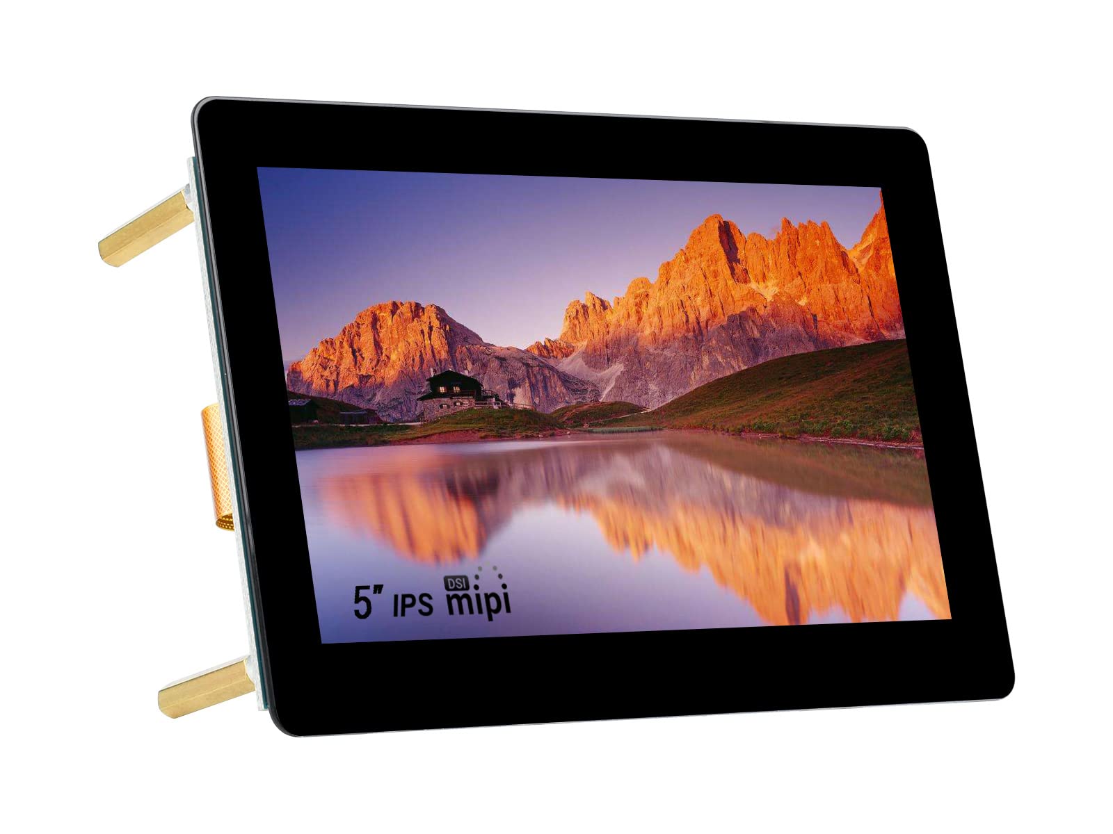 ingcool 5inch IPS Touch Screen Display for Raspberry Pi, DSI Interface, 800×480 Resolution, Capacitive Touch Panel, Supports Raspberry Pi OS/Ubuntu/Kali / WIN10 IoT and Retropie, up to 5-points Touch