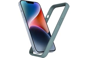 K TOMOTO Compatible with iPhone 14 Plus Bumper Case (6.7 Inch), Liquid Silicone Protective Frame [Shock Absorption, Raised Edge & Drop Protection], Silky and Soft Touch, Pine Green