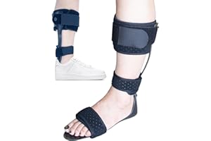 DouHeal AFO Foot Drop Brace, Comfortable, Perfect Posture, Medical Drop Foot Brace for Walking, Foot Drop Orthotic Brace for Men & Women(XL, Left), X-Large