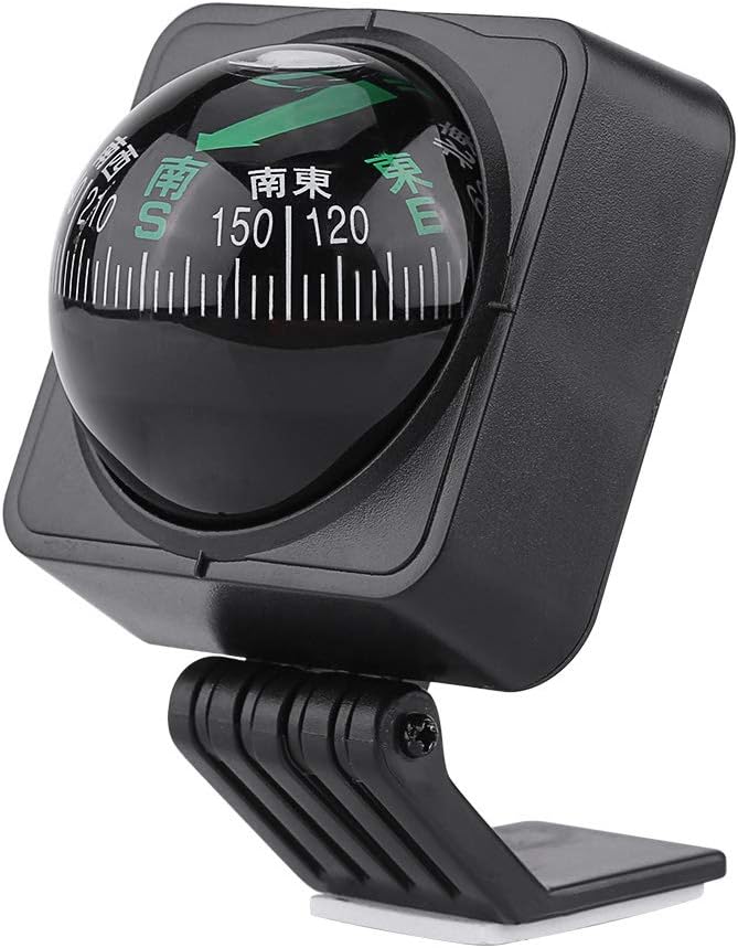 Car Mount Compass,Adjustable Dash Mount Compass Navigation Hiking Direction Pointing Guide Ball