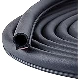 39.3 Feet Long Weather Stripping Seal Strip for Doors/Windows, Self-Adhesive Backing Seals Large Gap (from 5/16 inch to 11/20