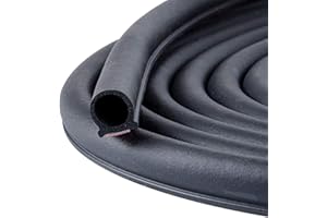 CloudBuyer Rubber 39.4 Feet Long Weather Stripping Seal Strip for Doors/Windows, Self-Adhesive Backing Seals Large Gap (from 5/16 inch to 11/20 inch)