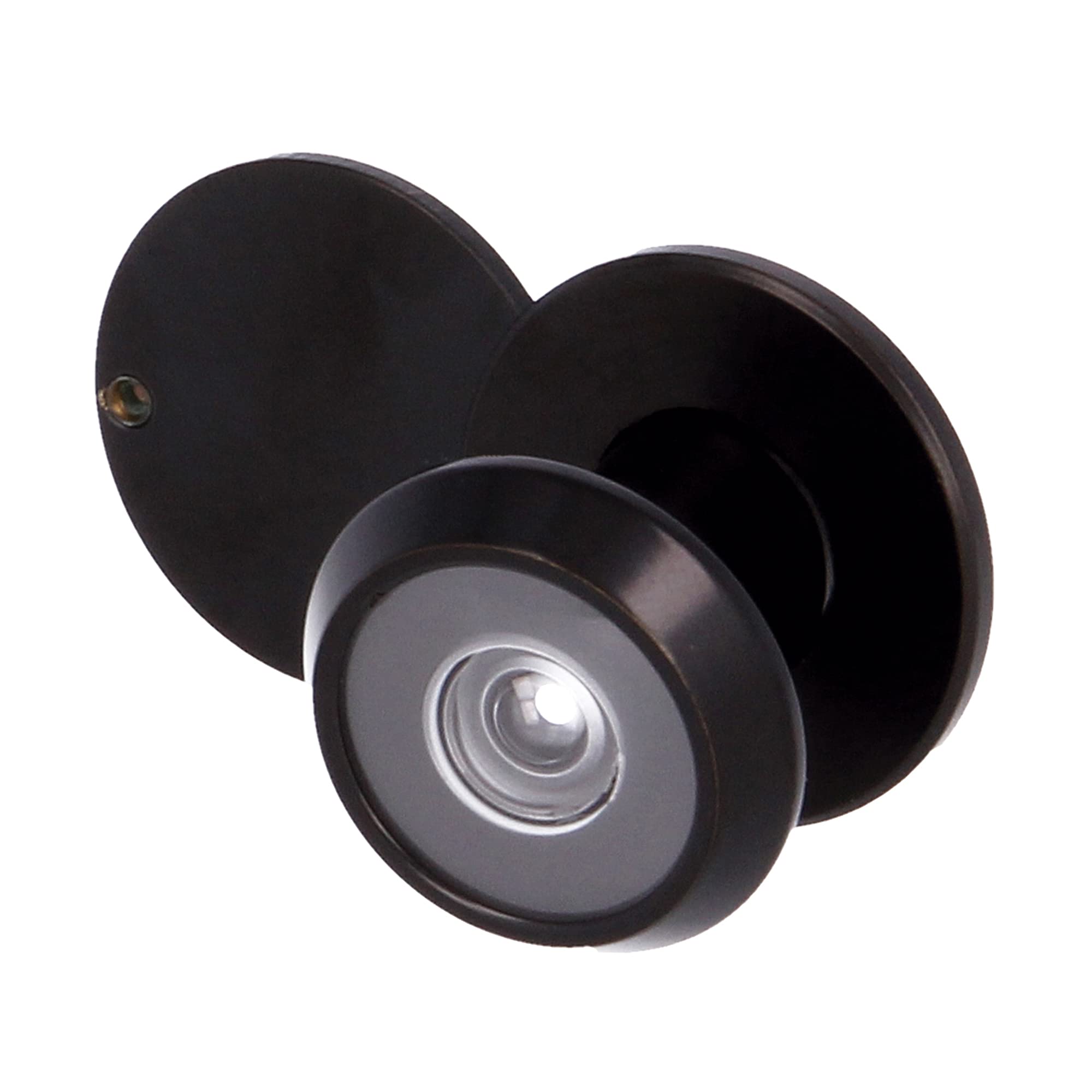 Amig - Door Viewer | Super Angle Lens | for Entrance Doors Indoor and Outdoor | Matte Black Colour | Steel | Dimensions: Diameter 14 mm | Door Thickness 15-25 mm