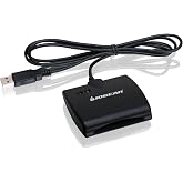 IOGEAR USB Smart Card Access (CAC) Reader - TAA Compliant - DOD/Government/Healthcare/Banking/Entertainment/Secure Network Login - Compatible With Mac, Win, Linux - GSR202