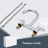 Peppermint 2 Hole Kitchen Mixer Tap 360° Swivel 180mm Deck Mounted Chrome view 8