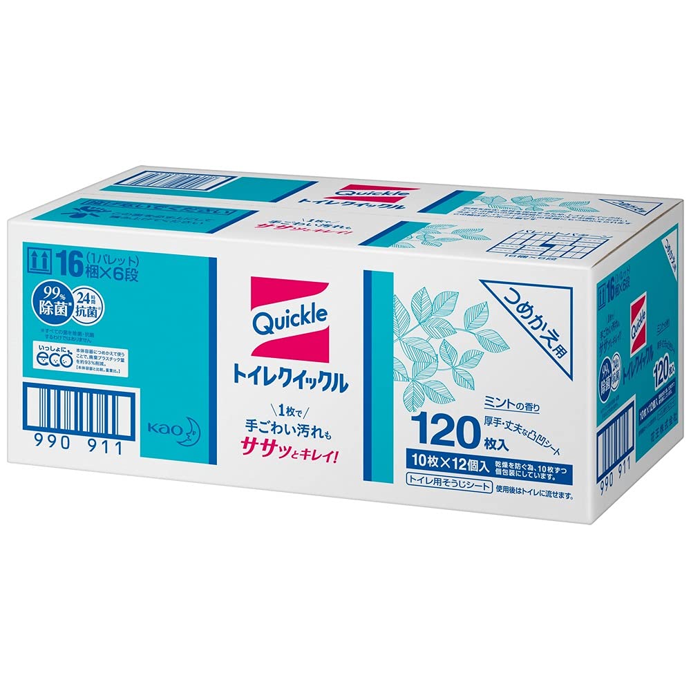 【KAOプロフェッショナル】トイレクイックル10枚×12袋　ケース商品画像
