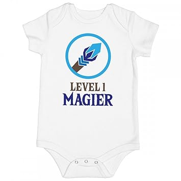 Babybody Level 1 Magier Weiß Aus 100 Ringspun Baumwolle