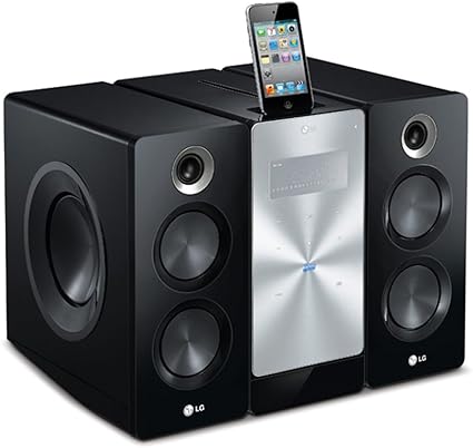 Amazon Com Lg Fb166 Hi Fi Micro Mini Audio Components Woofer Bluetooth Iphone Ipod Doking System 2 1ch 160watt Usb Dvd Player Bass Blast Mp3 Home Audio Theater