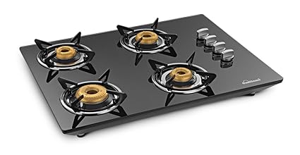 Sunflame CT Hob 4 Burner Gas Stove, Black