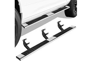 TNMT 6.5" Running Boards for Ford F150 2015-2024 Super Cab, Side Steps for Truck, Mirror Stainless Steel Nerf Bars, Pair Running Boards for 2017-2024 Ford F250 F350 F450 F550