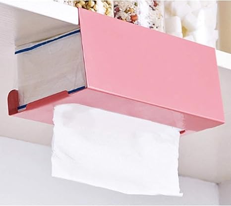 Amazon ルボナリエ ペーパータオル ホルダー 壁掛け キッチンペーパー 収納 ティシュペーパー ティッシュ 壁掛け ハンガー キャビネット 吊り下げ ラック 台所 ピンク キッチンペーパーホルダー オンライン通販