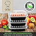 Chefible [14 Pack Small 12 oz. Mini Single Compartment Meal Prep Container, Food Storage, Bariatric Meal Prep, Durable, BPA-free, Reusable, Washable, Microwavable, Perfect for Diet Portion Control!