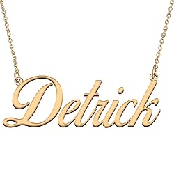HUAN XUN Customized Custom Simple Any Name Necklace