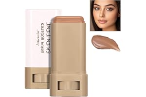 LULESI Beauty Balm Serum Boosted Skin Tint, Solid Tinted Serum Boosted Skin Tint Balm, Facial Color Correct, Radiant & Dewy Finish, Face Tinted Foundation, Contour Stick for Face Makeup (# 06, Large)