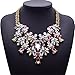 Girl Era Europe Vintage Costume Jewelry Multi-Crystal Bib Temperament Necklace