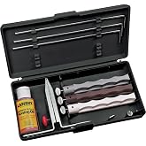 Lansky Natural Arkansas Sharpening System with Natural Arkansas Coase, Medium and Fine Hones