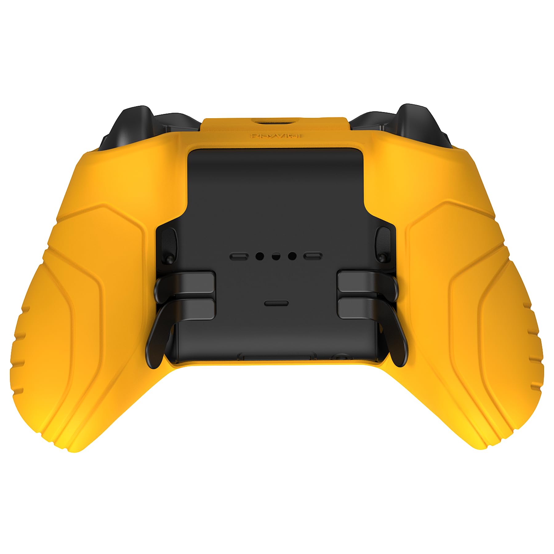 PlayVital Samurai Edition Anti Slip Silicone Case for Xbox Elite Wireless Controller Series 2 Core, Ergonomic Soft Rubber Skin Protector for Xbox Elite Series 2 with Thumb Grips - Caution Yellow