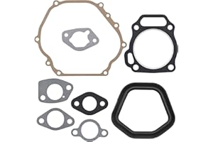 Wai Danie Crankcase Cylinder Head Exhaust Muffler Full Gaskets Compatible with Honda GX340 GX390 Chinese 188F Engine Motor Part 13HP 11HP 5KW GX 390 340 Gasoline Generator Water Pump