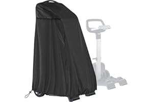 SELUGOVE Pool Cleaner Caddy Cover, Robotic Pool Cleaner Cover, Waterproof and Dustproof, with Windproof Elastic Hem, ,Fits Most Brands Robotic Pool Cleaner（Black）