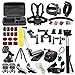 SOOCOO Action Camera Accessories Kit for AKASO EK7000 APEMAN Campark ODRVM NEXGADGET EKEN WIMIUS Lightdow Vtin SJCAM SJ4000 5000 6000 7000 C30 C10S Cameras 49 Items
