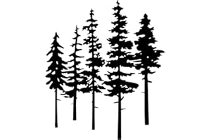 ESTART Metal Pine Tree Wall Art, Metal Tree Wall Decor, Nature Rustic Farmhouse Cabin Decor, Forest Metal Decor for Home Livi