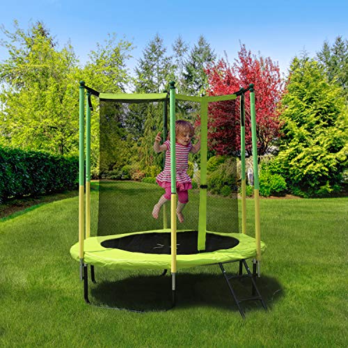 GBU 72" Trampoline with Safety Enclosure Net 6FT Indoor Outdoor