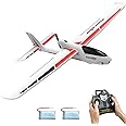 VOLANTEXRC RC Glider Plane Ranger600 Stunt 4 CH Remote Control Airplane RTF with 6-Axis Gyro & 3 Modes Easy to Fly, 2.4GHz Radio Controlled Aircraft for Beginners, Boys & Adults (White)