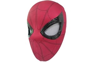 DCKENGO Halloween Hero Mask with Moving Eyes, Realistic Role Play Mask Costume for Cosplay, Birthday Gift for Big Kids/Adults