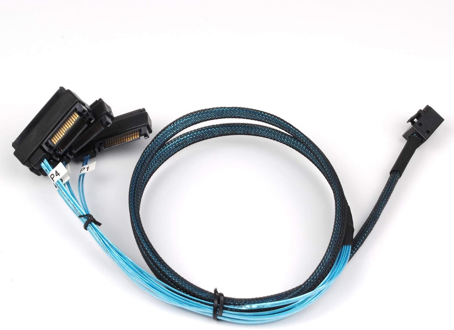 SamTones SFF8643 Internal Mini SAS HD to (4) 29pin SFF8482 connectors