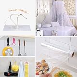 AOMEES Adhesive Hooks Heavy Duty 8kg 12pcs Self Adhesive Wall Hooks view 4
