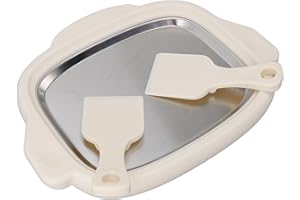 Plate Rolled Ice Cream Maker, 304 Stainless Steel Ice Stir Frying Machine Fried Yogurt Machine Creative DIY Instant Cold Serv